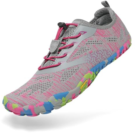 SAGUARO Barefoot Shoes Women Wide Toe Box Trail Running Shoe Womens for Walking Gym Training Sneakers Size 9.5 Women/7.5 Men
