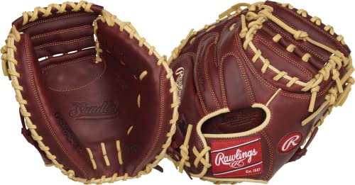Rawlings Unisex-Erwachsene Baseball Glove | Sizes 11.5-12.75 | Multiple Styles Sandlot Series Lederfanghandschuh, regulär, massives, 83 cm, 83,8 cm – 1-teiliges solides Netz, 33 inch | 1-Piece Web