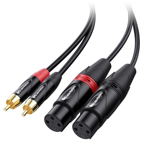 Cable Matters Cavo doppio XLR femmina a RCA, 1,8 m