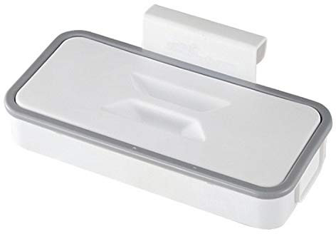 Supporto per sacco della spazzatura portatile bianco appeso Supporto per sacco della spazzatura per camper con coperchio Bidone della spazzatura da cucina Sacchetti della spazzatura Rack stoccaggio