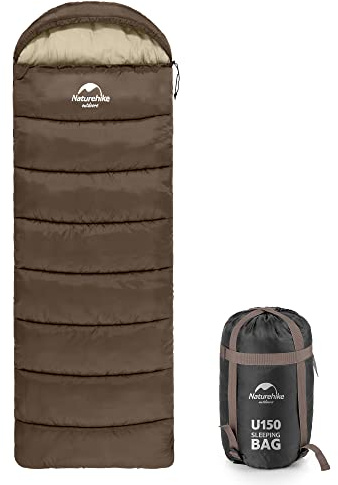 Naturehike Sacos de Dormir para Adultos y Niños, Saco de Dormir Ligero de 4 Estaciones, Saco de Dormir Compacto para Acampar, Senderismo, Viajes al Aire Libre, Bolsa de Dormir Impermeable sobre