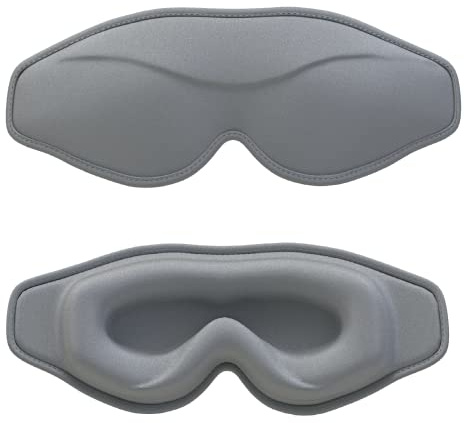 EMICUTE Sömnögonmask för män kvinnor, 6D-konturerad sovmask, mjuk komfort ögonbindel och ögonskydd för flygresor yoga tupplur