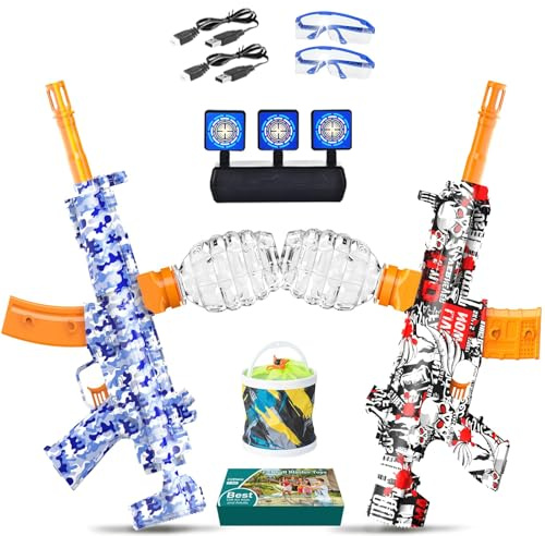 UTIJFOY Set of 2 Gel Splatter Toys, Funny Gel Blaster Toys for Birthday, Outdoor Team Games, New Year, Daily Reward, Halloween