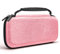 JYPS Glitter Carrying Case for Switch & OLED, Pink Hard Travel Case Shell Pouch for Switch Console & Accessories,Protective Case Compatible with Nintendo for Girls Gifts(Pink)