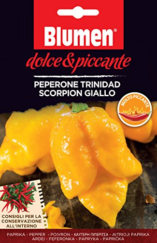 Blumen Semi di PEPERONE TRINIDAD SCORPION GIALLO