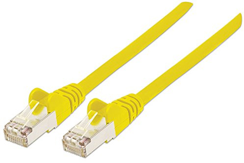 intellinet 350464 Netzwerkkabel Cat6A SFTP 100% Kupfer RJ-45 Stecker/RJ-45 Stecker, 0,5 m gelb