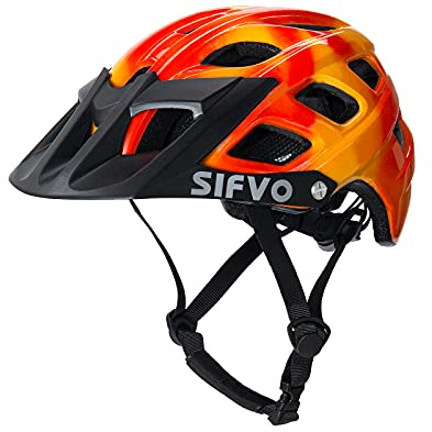SIFVO Kids Bike Helmet for Boys and Girls Ages 8-14 Adjustable Youth Helmet with Detachable Visor Lightweight, Safe & Stylish Cycling Bicycle Helmets for Kids 54-57cm