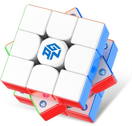 GAN 3x3 Magnetic Speed Cube, GAN356 Maglev Magic Cube Magnetic Levitation Cube, 30°+ Auto-Aligning, 76 Magnets, Numerical Tuning Setting, Frosted Coated
