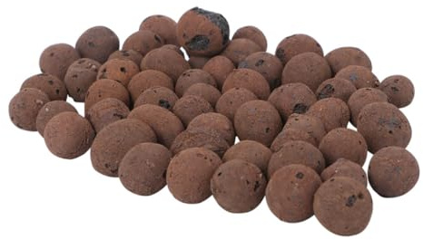Kisangel Rocas de Arcilla Marrón para Macetas de Cactus y Suculentas, Base Práctica y Transpirable para Cultivo Hidropónico en Hogares y Oficinas, 1 Bolsa