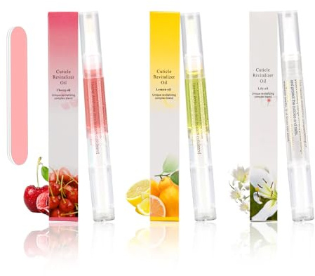 Pluma de aceite para cutículas,pluma de aceite nutricional de 3 piezas,aceite para cutículas para uñas con ingredientes naturales,cutícula de aceite de uñas para reparar uñas agrietadas y secas