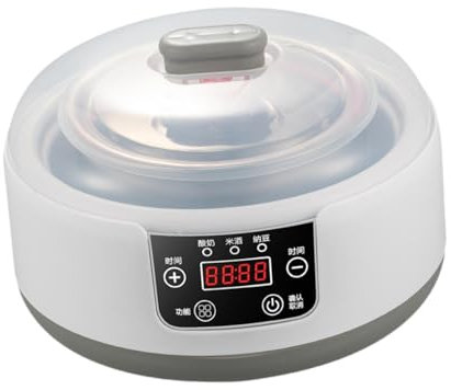 Sharplace Yaourtière électrique Machine à yaourt fonction de synchronisation Natto Maker contrôle de température constante ménage 1.2L