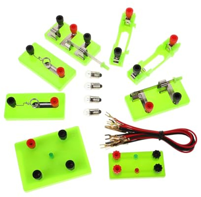 HEALSOPTHY Kit De Experimentación De Circuitos De Física para Estudiantes con Materiales De Circuito Eléctrico Cerrado Clase