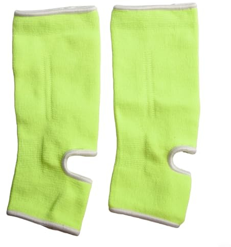 Bandages de cheville pour une meilleure performance en cours de kickboxing et d'exercice Vert fluo Taille M