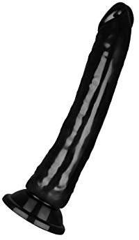 EIS Dildo 'Klare Sache' mit Saugnapf 19 cm | Sex-Spielzeug für beide | Vaginal oder anal für Frau und Mann | Realistischer Naturdildo | Dildo für Stimulation leise & stark | Farbe: schwarz