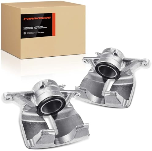 Frankberg 2x Pinza de freno Delantero izquierdo derecho Compatible con A3 Q3 Sportback A.l.h.a.m.b.r.a TARRACO Leon K.o.d.i.a.q O.c.t.a.v.i.a III Golf VIII Replace# 3C0615123