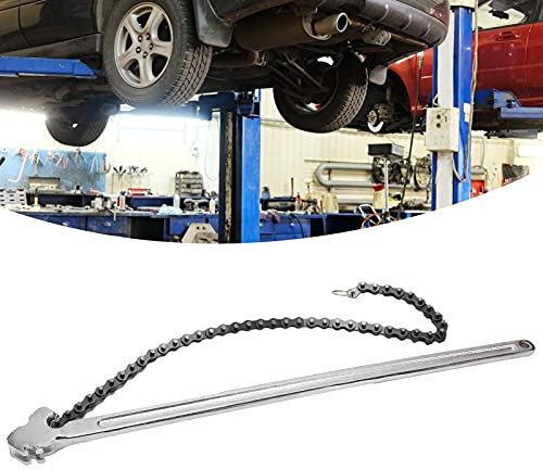 Tefola Verstellbarer Kettenschlüssel, 24in Verstellbare Schraubenschlüssel, Kettenschlüssel Aus Chrom-Vanadium-Stahl, Verstellbarer Durchmesser für Rohrleitungsinstallationen für Autoreparaturen