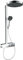 hansgrohe 26853000 Rainfinity Showerpipe 360 1jet mit ShowerTablet 350 Chrom Duschsystem