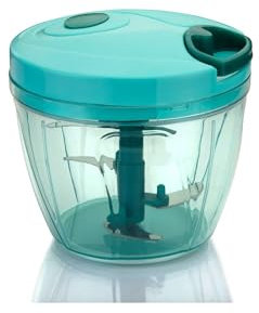 Emergity Tritatutto manuale in plastica per cucina, tagliaverdure per cucina, taglia cipolle, tritatutto (multicolore) (750 ml)