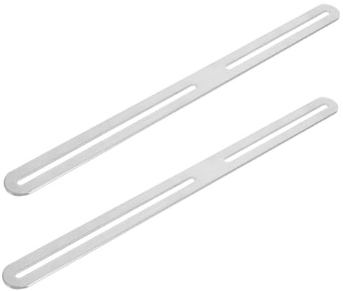ibasenice 2pezzi Supporto Per Piastra Riparazione in Acciaio Inossidabile Staffe Scorrevoli Per Postale Rinforzi Per Piastre Recinzione Kit Installazione Per Accessori Per Cassette Postali