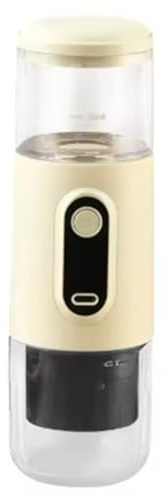 Koolenry Cafetera Inalámbrica Portátil Pequeña con Molinillo de Café y Cafetera Eléctrica Inalámbrica. Cafetera Portátil Pequeña.