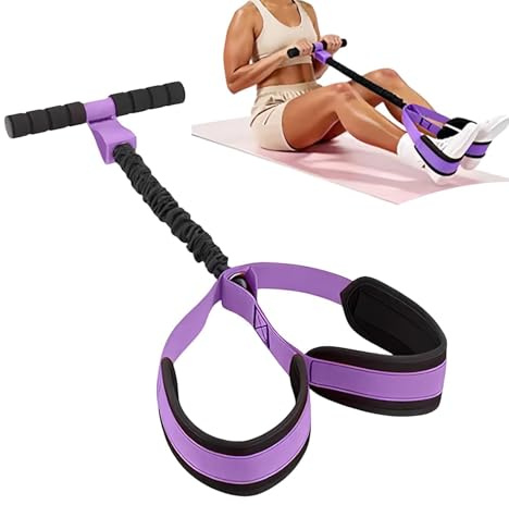 Banda de resistencia para pedal de pie, banda multifuncional ajustable de látex suave con asa, pedal de resistencia para fitness, ejercicio, fuerza, pierna, brazo, cuerpo completo, abdominal, trabajo