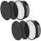PUREBURG LV-H132-RF Ersatzfilter kompatibel mit Levoit LV-H132-Luftreinigern,2er-Pack H13 HEPA-Luftfilter und 4 Aktivkohle-Vorfilter