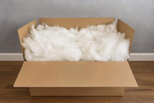 L22G Ouate De Rembourrage Blanche Douce en Microfibre 100% Polyester Blanche Douce Poids 1 Kilo, 2 Kilos, 5 Kilos ou 10 Kilos (10 Kilos)
