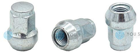 YOU.S Original RADMUTTERN - M12 x 1,5 mm 17mm Sechskant Kegelkopf Gewindel. 32mm (12 Stück)