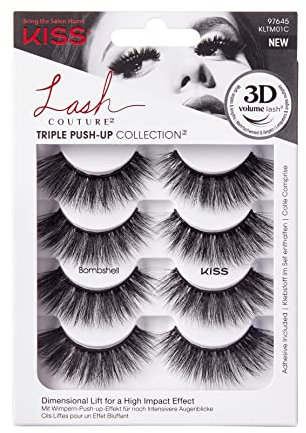 KISS Lash Couture Triple Push Up CollectionMultipack Lashes - Bombshell