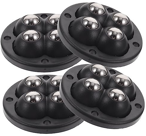 Healeved 4 Piezas Ruedas Autoadhesivas Rueda De La Polea Del Aparato Ruedas Para Cajas De Almacenamiento Cubo De Basura Ser Abdominales Mini Caja De Almacenaje