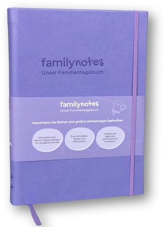 Famynotes dagbok för barn och föräldrar | Familjedagbok 5–13 år | Minnesbok | Främjar familjetid, tacksamhet och mindfulness | Dagbok för flickor och pojkar | Familjens känslomässig dagbok
