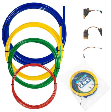 4 PCS AC Cobre Pipe Bender, 1/4in 3/8in 1/2in 5/8 Pulgadas Fuera de Flexión de Tubo de Cobre Incorporada, Kit de Dobladillo de Contenido de Aire Acondicionado Kit de Doblado de