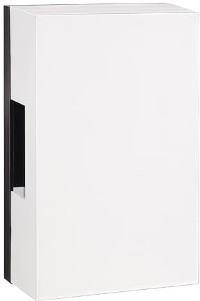 Sonnette filaire : 220 V Sonnette de porte d'entrée, 80 dB Carillon de porte mécanique, sonnette de porte manuelle à double son, pour hôtels, appartements, bureaux, maison (15 x 9,5 x 4,5 cm)