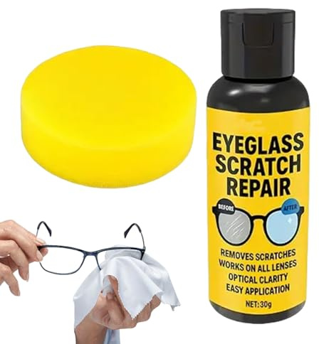 Liquido Limpia Gafas, Limpiador De Lentes Gafas, Líquido De Reparación Cristales, Eliminador Rayas Para Gafa, Para Pulir Gafa, Cámaras, Espejos, Parabrisas Y Automóviles