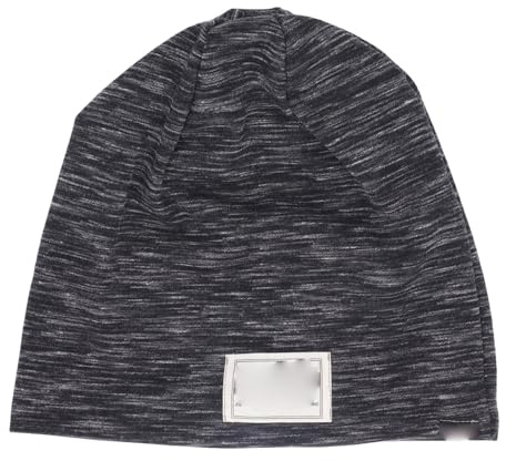Fictoire Fictory Bonnet de Protection Contre Les Champs électromagnétiques en Fibre d'argent avec Coton Respirant pour 5G et WiFi, Design Unisexe rayé Noir