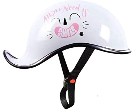 SDFGDFD Halb Helm Motorradhelm, DOT/ECE-Zertifizierter Halbschalenhelm Roller Cruiser Jethelm MäNner Und Frauen Halber Motorradhelm Vier Jahreszeiten Offener Helm