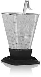 Tea Infuser - Stainless Steel Tea Filter with lid, Dishwasher-Suitable, Perfect for 1 Cup of Tea, for Loose Tea, Black