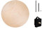Rayher Bastelpackung Wanduhr, rund, 25 cm ø, Birkenholz FSC zertifiziert, Uhr basteln, Holzscheibe Uhr, Holzplatte rund Uhr, Uhr Bausatz Holzscheibe, 69250000, Natur