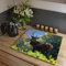 banjado® Herdabdeckplatte Glas 1-teilig 90x52 cm/Schneidebrett Herdabdeckung mit Motiv Hirsch/Herdabdeckplatten Ceranfeld 1teilig / Schneidebrett Glas individuell einsetzbar