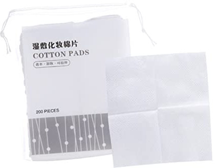 Healeved Thin Stretchable Makeup Cotton Pads for Face 100pcs, Soft Facial Pads for Makeup Removal and Hydropathic Compress, Suitable for Women Cosmetic Skincare