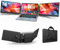 Laptop Screen Extender, 14 FHD 1080P Triple Portable Screen Extender Monitor for 13-16.5 Laptop with Stand Dual Monitors Built-in Speakers, Monitor Extender for MacOS/Wins/Chrome/Dex