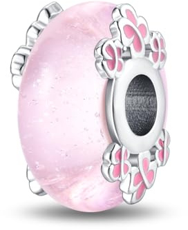 TINSLO Charme Perles en argent sterling 925 pour bracelet et collier Pandora Compatible avec bracelets européens pour femmes et filles