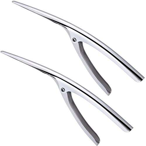 Sbuccia Gamberi in Acciaio Inox, Sbucciatori per Gamberetti e Utensili per Frutti di Mare, 2 pezzi