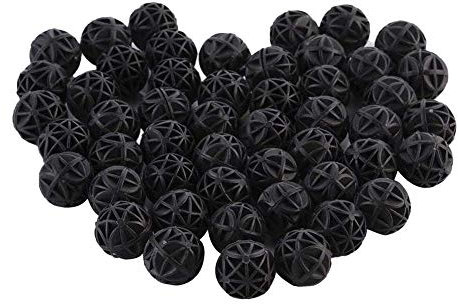 Filterkugeln für Druckfilter, 100 stücke Aquarium Filter Bio Balls Bio-Kugeln für Filtration Reinigung, 16mm, Reduziert Anzahl Wasserwechsel, Filtermaterial für EX Außenfilter, für Aquarien