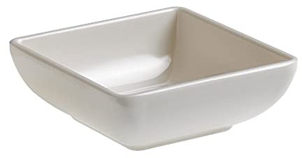 Leone srl Ciotola Quadrata MELAMINA CM.7,5X7,5X2,7h Bianca Scodella COPPETTA