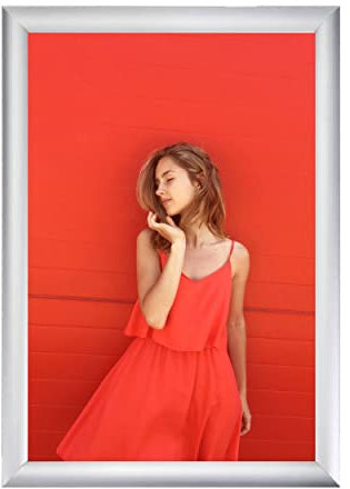 Albyco - Cadre Photo - Cadre Clic Clac - Cadre Clip - pour Affiche - A3 Format - Pour photos et autres images de max. 29,7x42 cm - Épaisseur du cadre 20 mm - Aluminium, A3/20mm