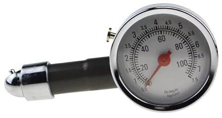 Reifendruckmesser Reifendruckprüfer Manometer Luftdruckprüfer 7,5bar Messgerät,Reifendruck Prüfer für Reifen, 0-100Psi, für Auto, Fahrrad und Motorrad