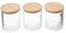 5five - set de 3 bocaux hemétiques en verre 035l hermet