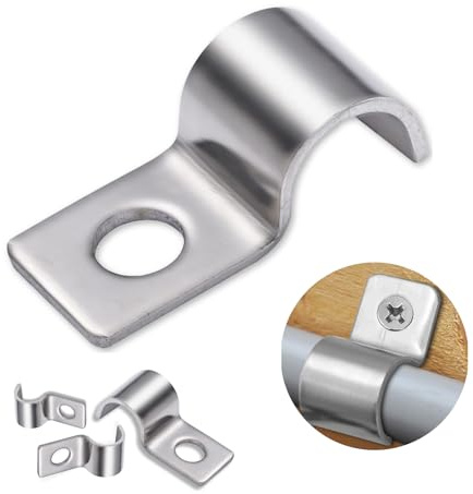 eupdd 40 Stück Kabelschellen Metall Rohrschellen 20mm: für Kabel Rohre Ø 20-21 mm, M20 V2A Edelstahl 304 Rohrbefestigung, Einzelloch U-Rohrschellen, Einzelloch Rohrhalterung Halbschelle