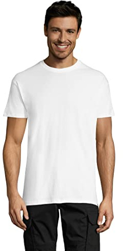 Pack de 10 Camisetas de Manga Corta para Hombre, 100% Algodón, Beagle (XL)
